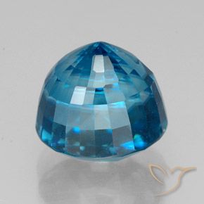 Circón Azul eléctrico natural de 5.46 ct, Ovalada, VVS