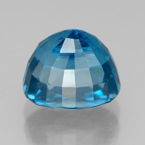 Circón azul natural de 5,40 ct, corte óvalo, VVS