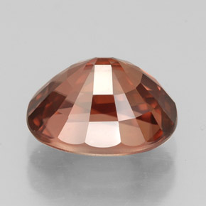 Circón naranja natural de 3,55 ct, corte óvalo, VVS