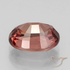 Circón Rosa oscuro natural de 3.16 ct, Ovalada, VVS