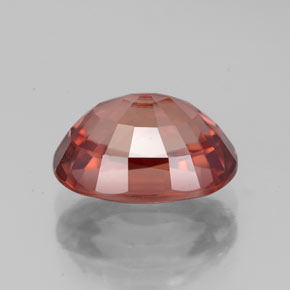 Circón naranja natural de 4,43 ct, corte óvalo, VVS