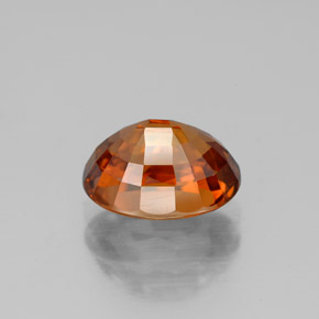 Circón naranja natural de 3,48 ct, corte óvalo, VVS