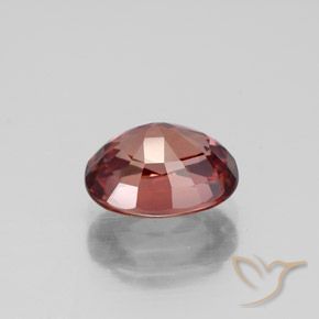 Circón Rojo carmesí natural de 3.29 ct, Ovalada, VS