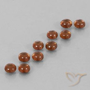 Gemas de Circón Naranja fuego natural de 6.44 ct, Redondo, Transparente