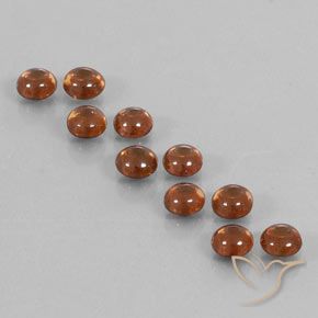 Gemas de Circón Naranja fuego natural de 6.44 ct, Redondo, Transparente
