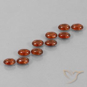 Gemas de Circón Marrón cálido natural de 7.45 ct, Ovalada, Transparente