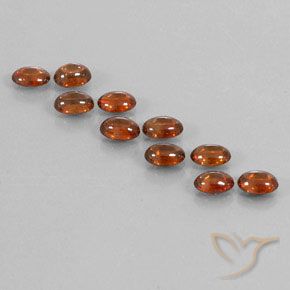 7.73ctw Natural Marrón canela intenso Circón, Ovalada, Transparente