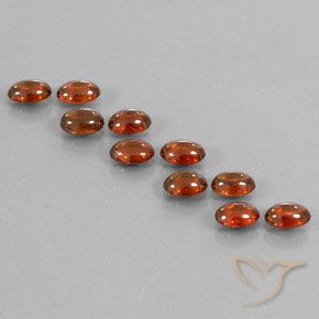 7.53ctw Natural Naranja rojizo Circón, Ovalada, Transparente