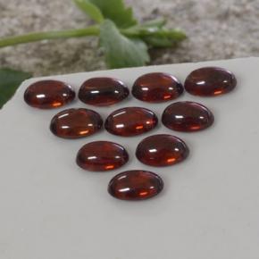 Gemas de circón naranja natural de 8,14 ct, corte óvalo, transparente