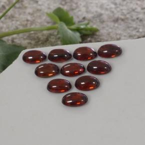 Gemas de circón naranja natural de 8,14 ct, corte óvalo, transparente