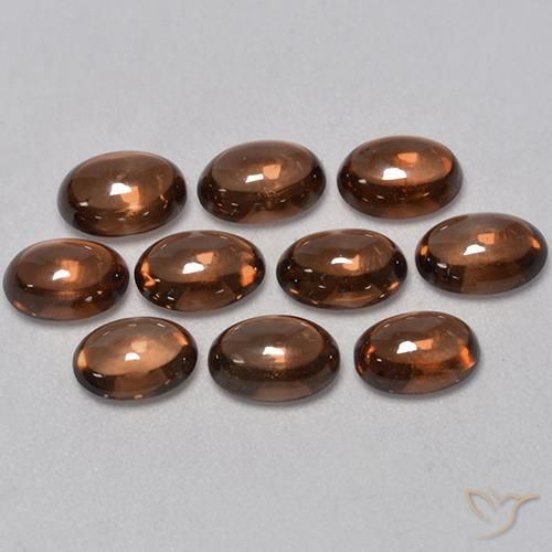 7.93ctw Natural Marrón medio Circón, Ovalada, Transparente