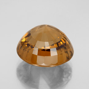 Circón Dorado amarillo natural de 21.65 ct, Corte Redondo, VVS