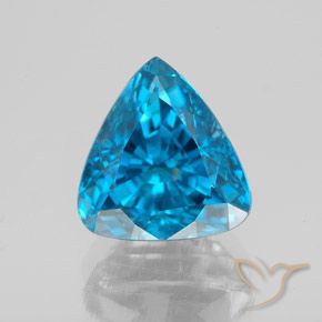 Circón azul eléctrico natural de 5,82 ct, trillón, VS-SI