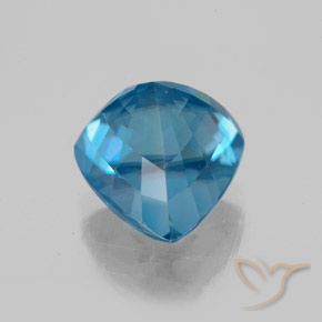 Circón azul eléctrico natural de 5,82 ct, trillón, VS-SI