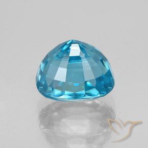 Circón Azul eléctrico natural de 5.12 ct, Ovalada, VS