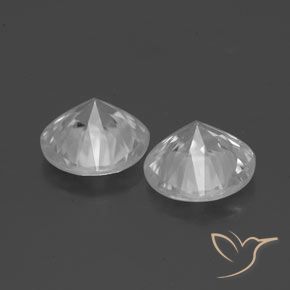 Gemas de Circón Blanco natural de 3.37 ct, Redondo, VS