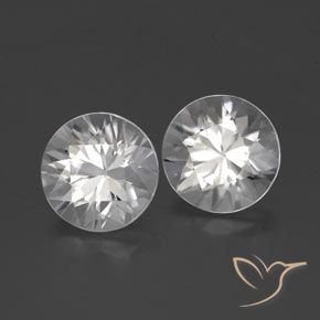 Gemas de Circón Blanco natural de 3.62 ct, Redondo, VVS-VS