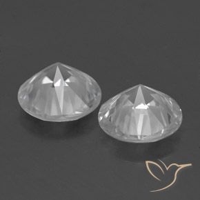 Gemas de Circón Blanco natural de 3.25 ct, Redondo, VVS-VS