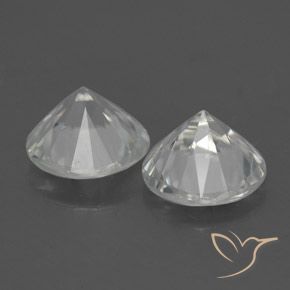 Gemas de Circón Blanco natural de 3.50 ct, Redondo, VVS-VS