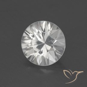 Circón Blanco natural de 1.83 ct, Redondo, VS