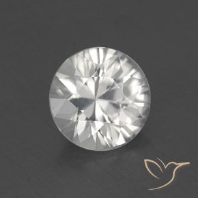 1.65ct Natural Blanco Circón, Redondo, VVS-VS