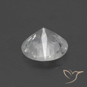 Circón Blanco natural de 1.65 ct, Redondo, VVS-VS