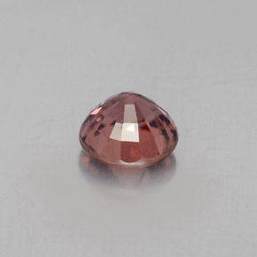 Circón Naranja rosado natural de 1.60 ct, Corte Redondo, VVS