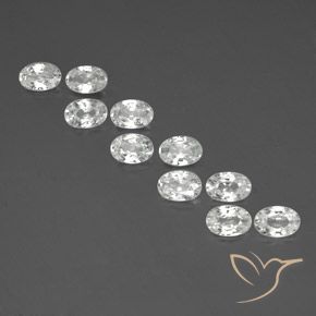 6.61ctw Natural Blanco Circón, Ovalada, VVS-VS