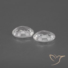 Gemas de Circón Blanco natural de 2.23 ct, Ovalada, VVS
