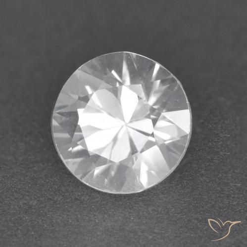 Circón Blanco natural de 1.52 ct, Redondo, VVS