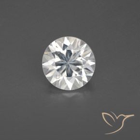 1.68ct Natural Blanco Circón, Redondo, VS