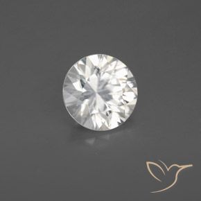 Circón Blanco natural de 1.68 ct, Redondo, VS