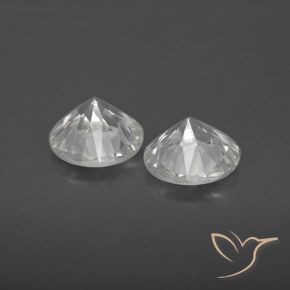 Gemas de Circón Blanco natural de 3.35 ct, Redondo, VS
