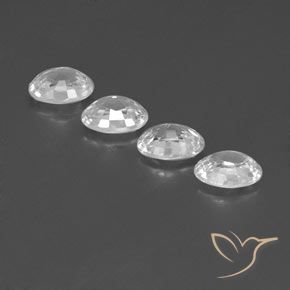 Gemas de Circón Blanco natural de 5.02 ct, Ovalada, VVS