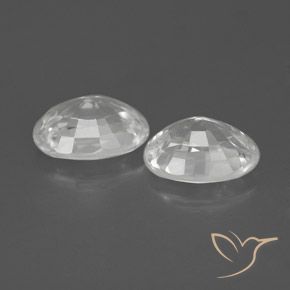 Gemas de Circón Blanco natural de 2.54 ct, Ovalada, VVS