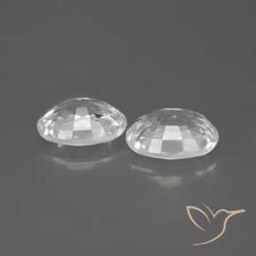 Gemas de Circón Blanco natural de 2.59 ct, Ovalada, VS-SI