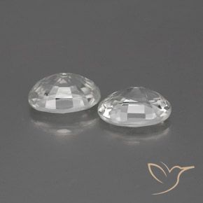 Gemas de Circón Blanco natural de 2.61 ct, Ovalada, VS