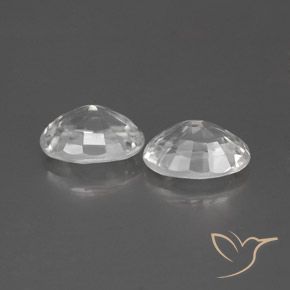 Gemas de Circón Blanco natural de 2.64 ct, Ovalada, VVS-VS