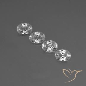 5.15ctw Natural Blanco claro Circón, Ovalada, VS