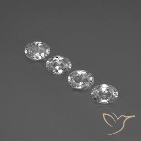 4.89ctw Natural Blanco claro Circón, Ovalada, VVS-VS