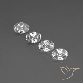 5.45ctw Natural Blanco claro Circón, Ovalada, VVS-VS