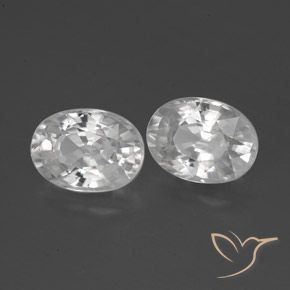 Gemas de Circón Blanco natural de 2.68 ct, Ovalada, VS