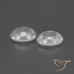 Gemas de Circón Blanco natural de 2.69 ct, Ovalada, VS
