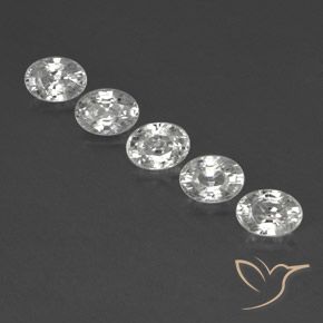 6.51ctw Natural Blanco claro Circón, Ovalada, VVS-VS