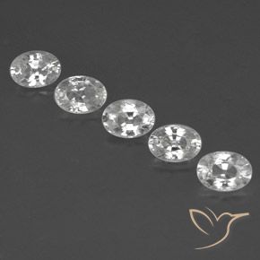 6.43ctw Natural Blanco Circón, Ovalada, VVS-VS