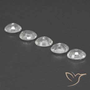 Gemas de Circón Blanco natural de 6.43 ct, Ovalada, VVS-VS