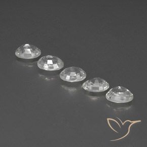 Gemas de Circón Blanco natural de 6.94 ct, Ovalada, VS