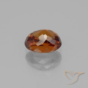 Circón Naranja oscuro natural de 2.03 ct, Ovalada, VVS-VS
