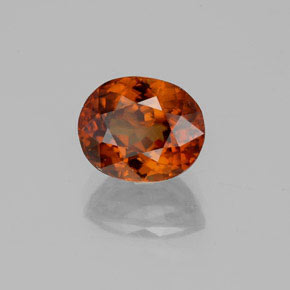 Circón Naranja natural de 2.77 ct, Corte Óvalo, VS
