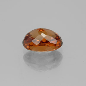 Circón naranja natural de 2,45 ct, corte óvalo, VVS